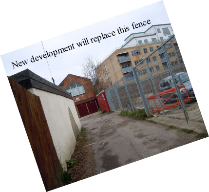 New development will replace this fence